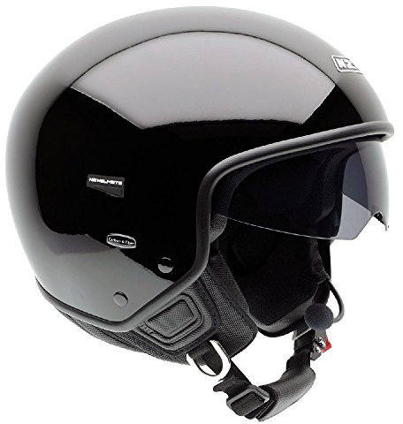 NZI Citycenter Motorradhelm, Schwarz, 64-65 cm