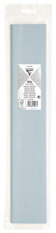 Clairefontaine 95139C - Rolle Krepppapier Premium 75% Elastizität, 2,50x0,50m, 40g, ideal für Bastelprojekte und Kita, in Blisterverpackung, 1 Rolle, Lachs