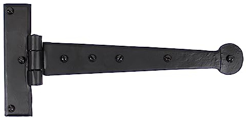 From The Anvil Black 9 Inch Penny End T Hinge (Pair)