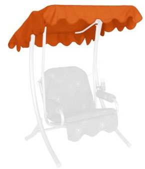 Angerer Freizeitmöbel GmbH Hollywoodschaukel Sonnendach - passend für viele 1-Sitzer Hollywoodschaukeln - Schaukeldach Made in Germany (Swingtex Terra, 100 x 145 cm)