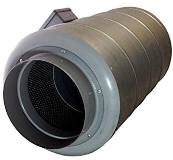 Airtech Inline Duct Extractor Ventilation Fan Combined With Silencer 100mm