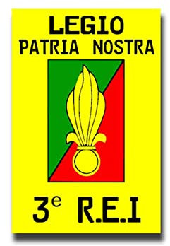 Aufkleber/Sticker Legion Partia Nostra Fremdenlegion 3e REi Wappen 5x7cm A959