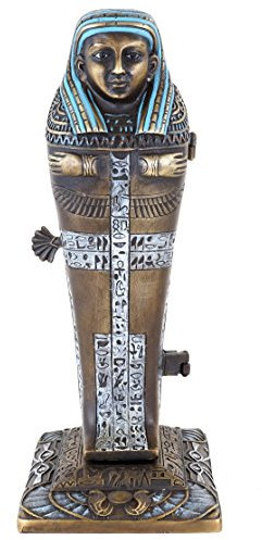 Kunst & Ambiente - Erotik Wiener Bronze - Erotika - Pharao - Sarkophag - Altes Ägypten - Akt - aufklappbar - Erotische Figur - Kleopatra - nackte Jungfer - Orientale