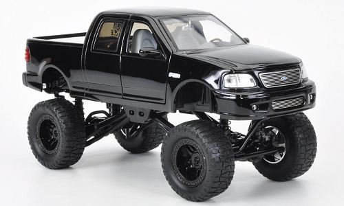 Ford F-150 High Profile, Monstertruck, schwarz, Modellauto, Fertigmodell, Jada 1:24