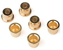 Fender 001-8876-049 American Series Telecaster Strings-Thru-Body String Ferrules (6) (Gold)