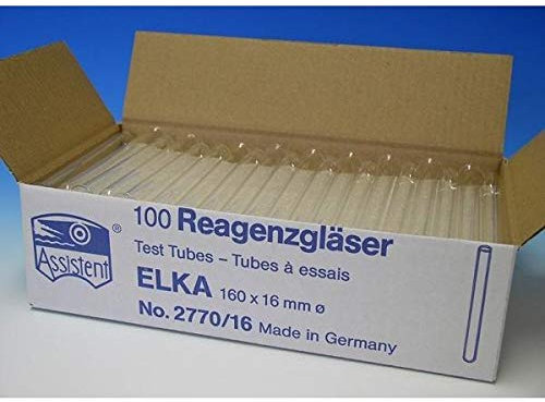 Reagenzgläser ELKA 160x16 mm gebördelter Rand 100 St.