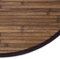 Homestyle4u 374, Bambusteppich rund 90 cm Bambusmatte Bad rutschfest Teppich Dunkel Braun