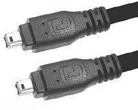 Equip FireWire IEEE-1394 Cable 4/4-pin, 1,8 m - Black - Cable FireWire (1,8 m - Black, Negro)