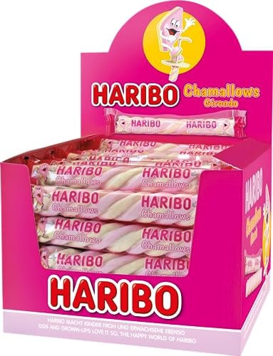 Haribo Chamallows Girondo, Caramelle Marshmallows Incartate Singolarmente, Gusto Frutta, Ideali Per Feste - 60 Pezzi Da 11,6g [696g]