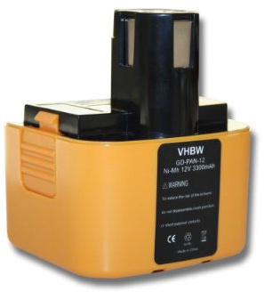 vhbw Akku kompatibel mit ABB Stotz S&J Superfix 220 Werkzeug (3300 mAh, NiMH, 12 V)