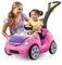 Step2 Whisper Ride Kinderauto/Rutscher in Rosa | Spielzeug Auto mit Schiebestange | Kinderfahrzeug/Rutscherauto ab 1.5 Jahre.