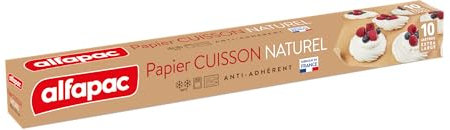 alfapac - Carta da forno naturale 10 m - Made in France