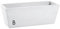 hydroflora 63002330 fioriera da Balcone Nicoli Mysia 50 x 20 x 18 cm, Colore Bianco Opaco