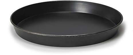 Teglia rotonda alta in ferro blu per pizza, diametro 450 mm