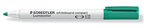 Staedtler Lumocolor Marker grün Rundspitze, 1pièce (S) (grün Marker, Rundspitze, grün, weiß, Polypropylen, 2 mm, Deutschland)