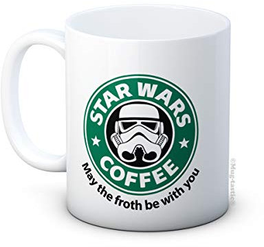 Star Wars Parody - May The Froth Be with You - Funny Joke Ceramic Coffee Mug
