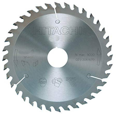 HIKOKI 752408 - Disco para sierra circular e ingletadora 160x2,6x1,6 mm eje 20/16 mm 48 dientes para madera