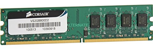 Corsair VS2GB800D2 Value Select 2GB (1x2GB) DDR2 800 Mhz CL5 240 Pin DIMM Desktop Memory Module