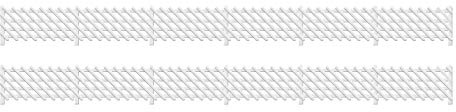 Ratio LMS Station Fencing, (white)