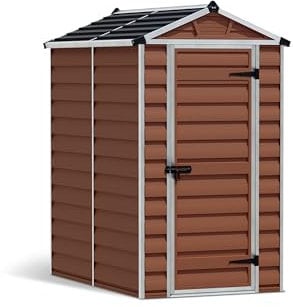 Palram Canopia SkyLight Shed 4x6 Durable Storage Amber