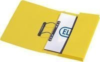 Elba Stratford Spring Pocket File Foolscap Yellow