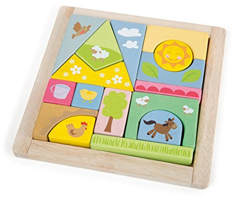 Small Foot 3116 - Steckpuzzle Bauernhof