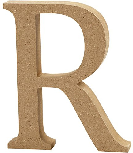 Creativ 56377 Letter, H: 8 cm, MDF, R, 1pc