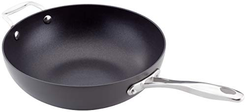 Stellar 6000 Hard Anodised 28cm Stir Fry with Helper Handle