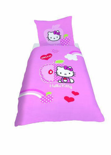 CTI 039549 Bettwäsche Hello Kitty Apple / Linon / 135 x 200 + 80 x 80 cm