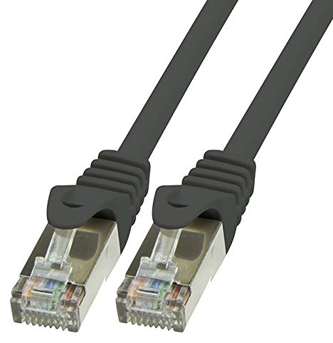 BIGtec LAN Kabel 30m Netzwerkkabel Ethernet Internet Patchkabel CAT.5 schwarz Gigabit Geschwindigkeit für Netzwerke Modem Router Patchpanel Switch 2 x RJ45 kompatibel zu CAT.6 CAT.6a CAT.7 Stecker