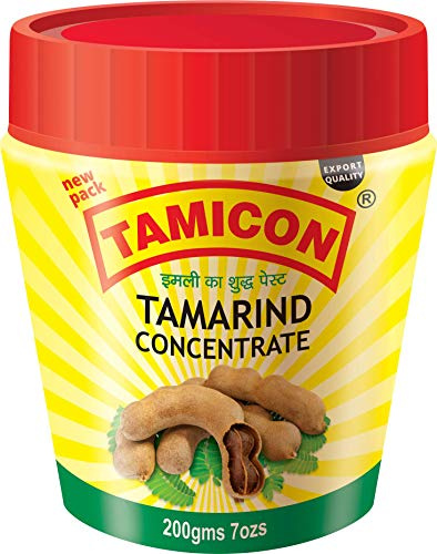 Tamicon Tamarind Concentrate | Authentic Tangy & Rich Flavour | Ideal for Indian Curries, Chutneys, Soups, Dips & Global Cooking | Convenient Ready-to-Use Paste | 200gm (Pack of 1)