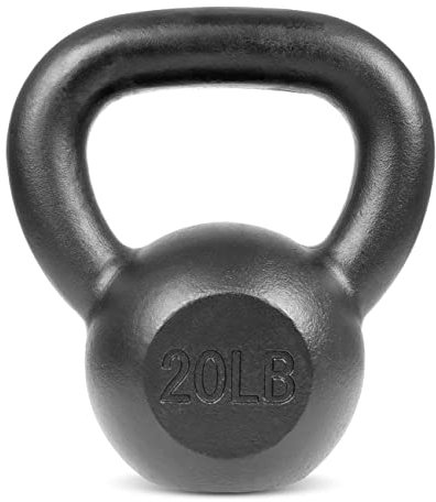ProsourceFit Solid Cast Iron Kettlebells Weights for Full Body Workout