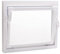 Kellerfenster weiß 50 x 50 cm Einfachglas