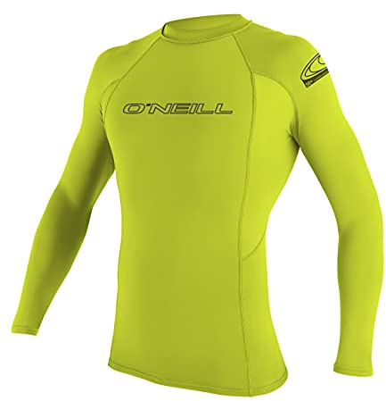 O'Neill Wetsuits Herren Uv Schutz basic skins L/S crew Lime, XL