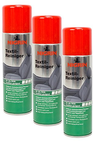 3x NIGRIN 72981 Textil-Reiniger 300 ml