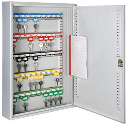FORMAT Schlüsselschrank, für 50 Schlüssel, Grau, Rechteckig, Modern, Klein