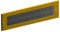 Letter Box Cover Draught Excluder For Internal Use - Gold Finish