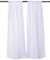 Linder 0323 /10/415 Paire de Vitrages Droits Etamine Blanc Passe Tringle 55 x 90 cm