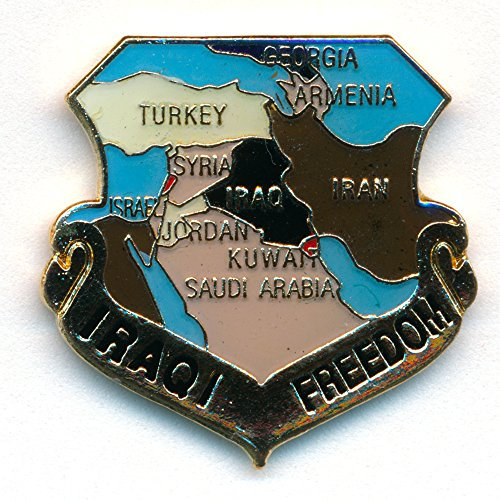 Iraqi Freedom Irak Frieden Emblem Metall Button Badge Pin Anstecker 0779