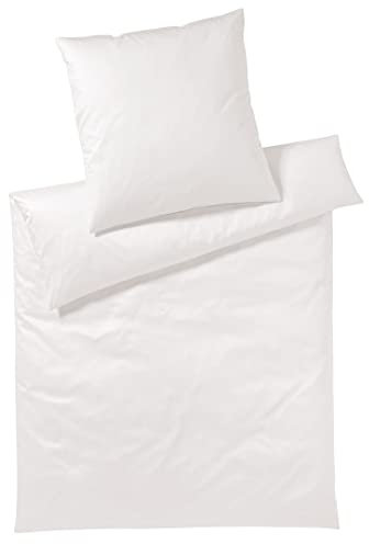 Yes for bed Pure & Simple Satin-Bettwäsche 1100 | 0 Weiss - 135 x 200