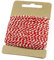 Frau WunderVoll® 18 Meter GARN ROT aus Baumwolle, ca. 1mm Stärke/Bakers Twine, Kordel, Dekogarn, Schnur, Gastgeschenk, Hochzeit, Anhänger, Bastelgarn