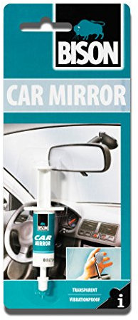 2 x Bison Rear View Car Mirror Adhesive Stick 2ml Syringe 6305379