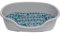 adena Hundekorb 58 x 38 cm warmgrau + Kissen Herzen Mint