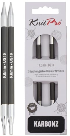 KnitPro Karbonz Interchangeable Circular Needles 5 (13cm) | 6.00 mm