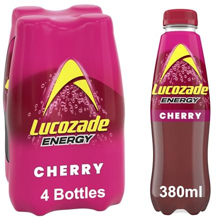 Lucozade Energy Cherry 380ml (Pack of 4)