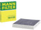 MANN-FILTER CUK 24 003 Innenraumfilter/Kabinenluftfilter - Pollenfilter mit Aktivkohle - für Pkw + Transporter