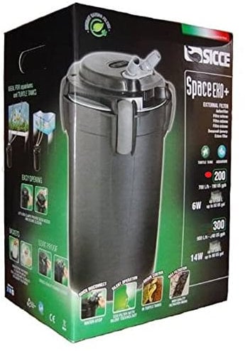 Sicce Space EKO+ 200 Filtro Esterno per Tartarughiere e Acquar2