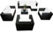 erweiterbares 26tlg. XXXL Polyrattan Lounge Möbel XXL Eck Sofa Set - schwarz - Garnitur Gartenmöbel Sitzgruppe Lounge Eck Set - inkl. Lounge Sofa + Ecke + Sessel + Hocker + Tisch + Kissen
