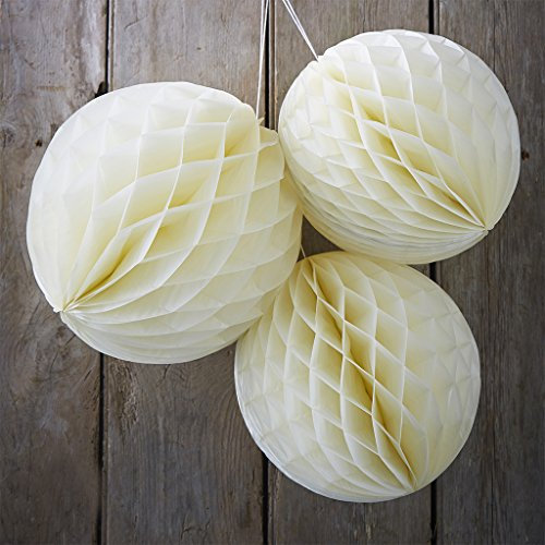 Ginger Ray Ivory Honeycomb Balls Vintage Affair, Mehrfarbig