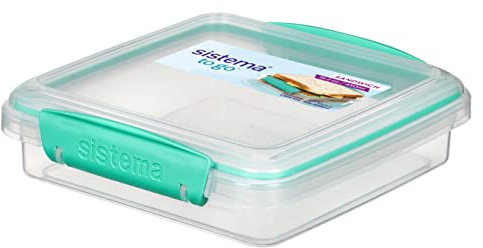 Sistema To Go Sandwich Box, 450mL - Assorted Colours